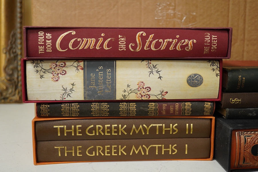 A collection of folio society books, to include The Greek Myths Vols I & II. Condition - fair